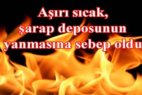Sıcak, şarap deposunu yaktı