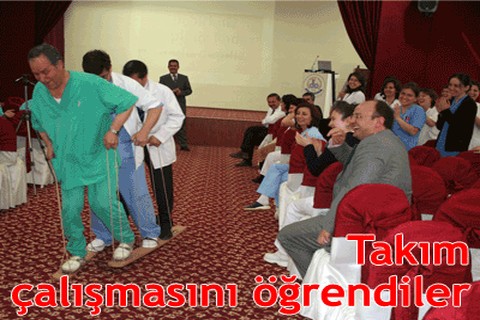 Takım çalışmasını öğrendiler