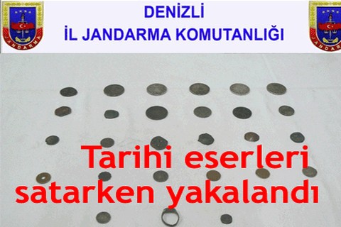 Tarihi eserleri satarken yakalandı