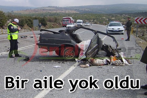 Trafik canavarı bir aileyi yok etti