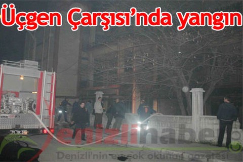 Üçgen Çarşısı’nda yangın