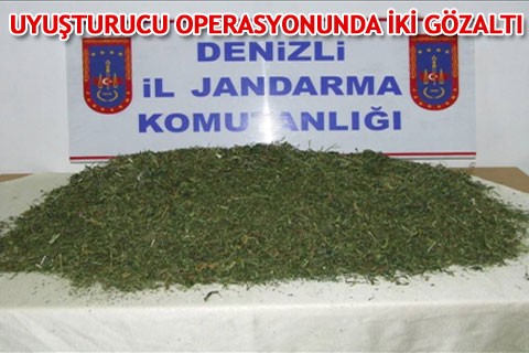 UYUŞTURUCU OPERASYONUNDA İKİ GÖZALTI