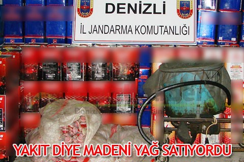 Yakıt diye madeni yağ satıyordu