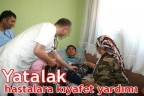 Yatalak hastalara kıyafet yardımı