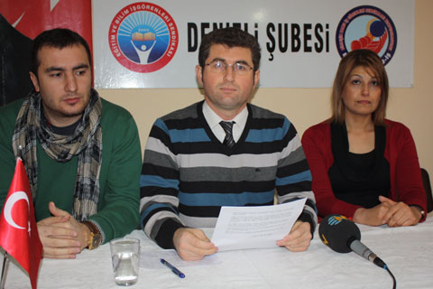 Eğitim İş’ten Yandaş Sendika pankartı!