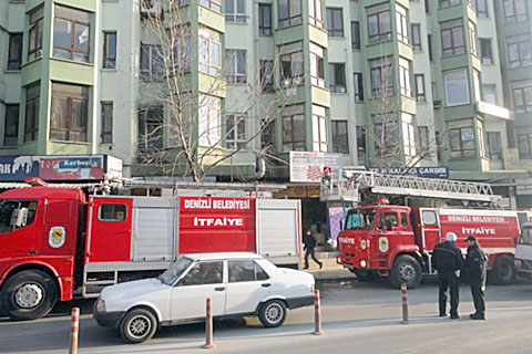 Kaleiçi’nde korkutan yangın