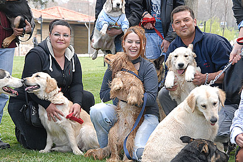 Köpeklerine özgürlük istediler