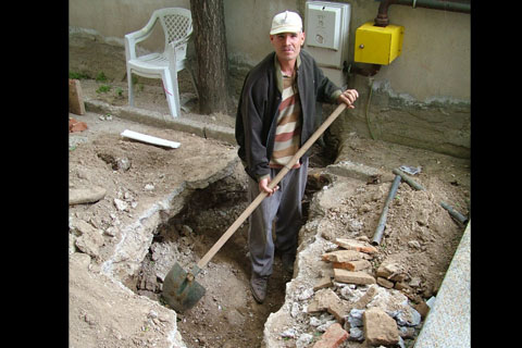 Doğalgaz kazısından insan kemikleri çıktı