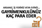 Sizce gayrimenkulünüz kaç para eder?