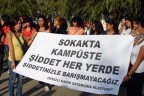 Kadına yönelik şiddet protesto edildi