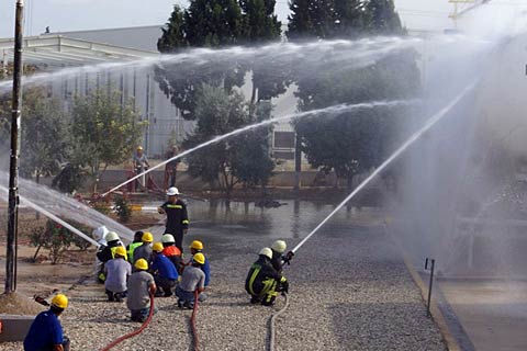Dolum tesisinde gerçek gibi tatbikat