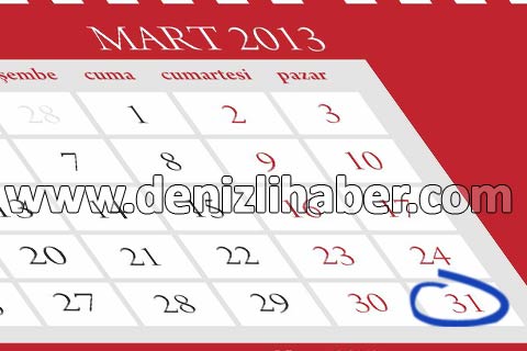 Denizlililer bu tarihe dikkat edin!
