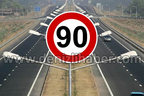 Bu yollarda hız limiti 90 Km’ye düştü