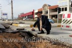 Yeni asfalt çöktü