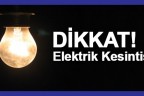 7 mahallede yarın elektrik yok