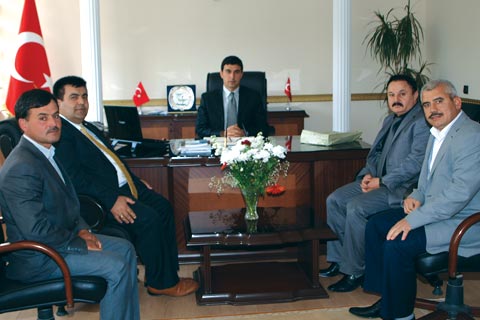ATO üyeleri  Kaymakam Kalkar’ı ziyaret etti