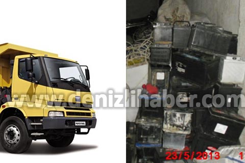 Akü hırsızları yakalandı