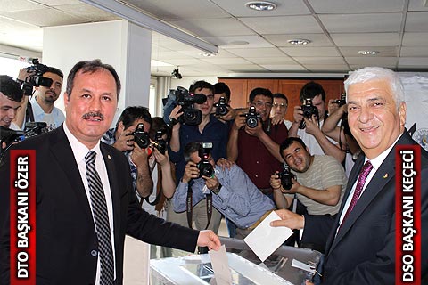 DSO ve DTO üyeleri sandık başına gitti