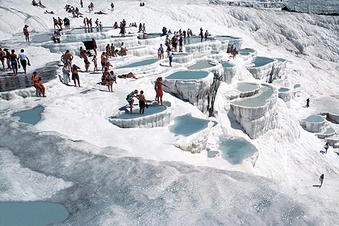 Pamukkale’ye bayram bereketi