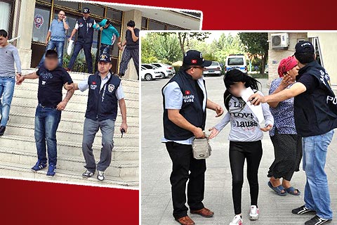 İnternetten seks tuzaklı gaspa 6 gözaltı