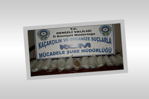 Denizli’de 11 kilo esrar ele geçirildi