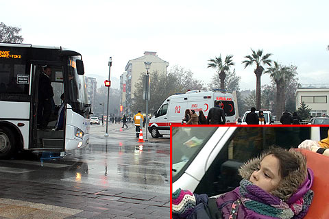 Belediye otobüsü13 yaşındaki çocuğa çarptı