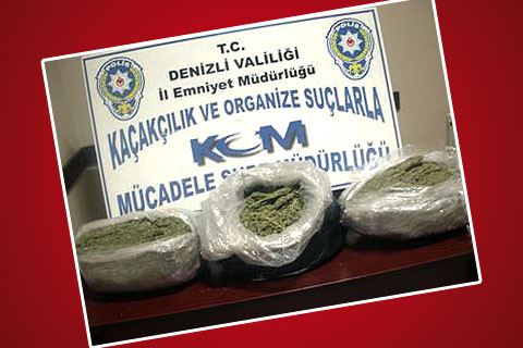 Polis 9,5 kilo esrar ele geçirdi
