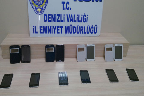 2 bin TL’lik kaçak telefon ele geçirildi