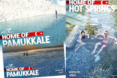 2014 tanıtım afişlerinde Pamukkale de var