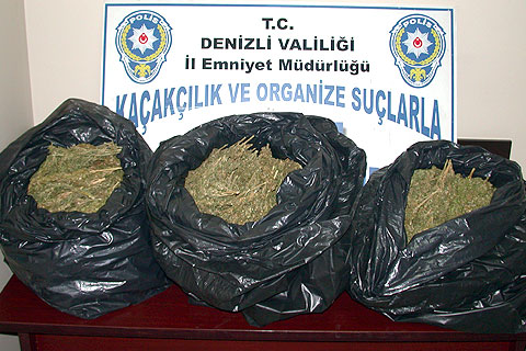 20 kilo esrar yakalandı