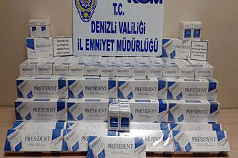 1180 paket sigara ele geçirildi