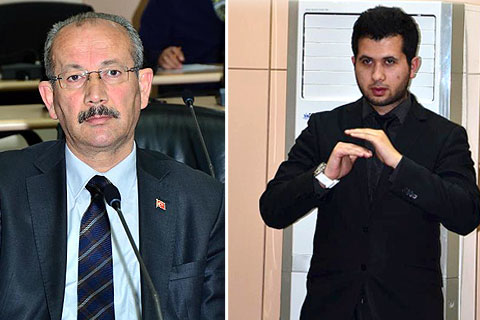 Mecliste, işitme engelli babasına tercüman oldu