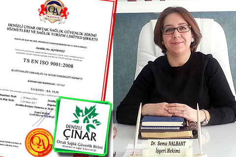 Çınar OSGB’den ISO belgeli hizmet