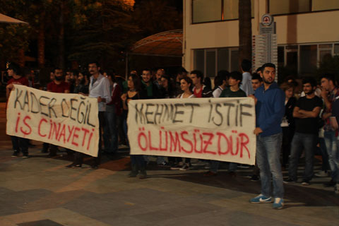 Denizli’de Mehmet İstif ve Soma eylemi