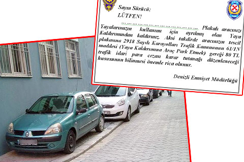Kaldırıma park dönemi bitiyor