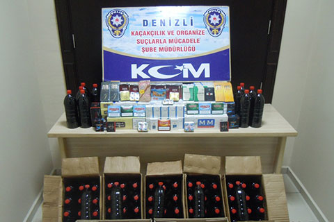 Denizli’de kaçakçılık operasyonu: 5 gözaltı