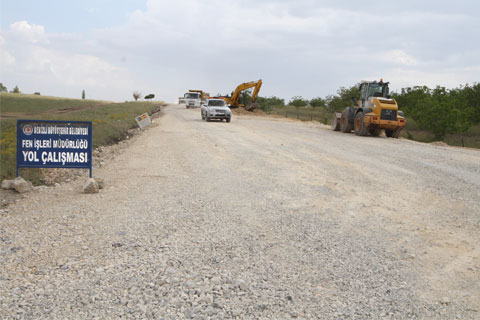 Kefe Yaylası yolu yenilendi