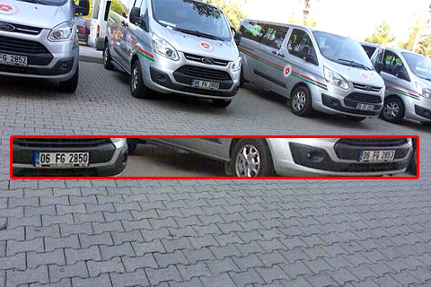 Bu araçların plakalarına dikkat