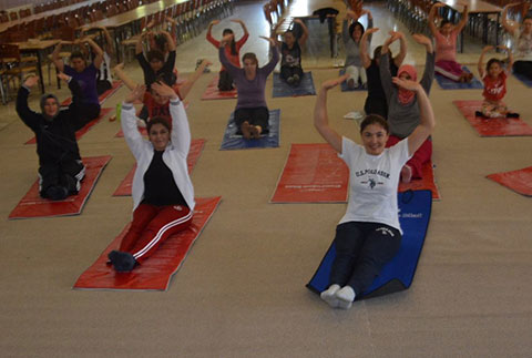 Sarayköylü kadınlara pilates kursu