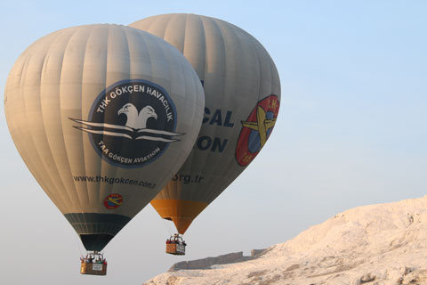 Beyaz Cennet’te ‘Balon’ turizmi başladı