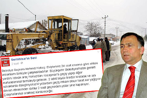 Belediye Başkanı’nın kar isyanı