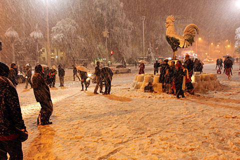 Denizli’de kar alarmı