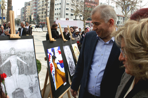 Şiddeti resmettiler