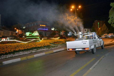 Çameli’de park ve mesire alanları ilaçlanıyor