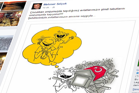 Mehmet Selçuk’tan terörün acısı karikatürü
