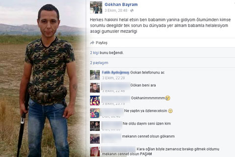 Babasının mezarı başında intihar etti