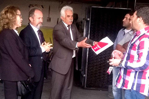 Vatan Partisi adayları esnaflarla buluştu