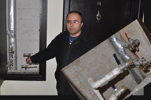 Sayaç hırsızları 21 daireyi susuz bıraktı