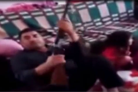 Tüfekli baba serbest bırakıldı