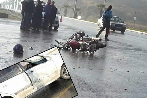 Otomobil-motosiklet çarpıştı: 1 yaralı